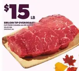 Independent Grocer Sirloin Tip Oven Roast offer