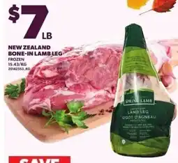 Independent Grocer New Zealand bone-in lamb leg offer