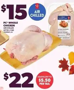Independent Grocer PC whole chicken offer