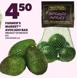 Independent Grocer Farmer's Market avocado bag offer