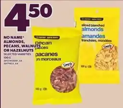 Loblaws No Name almonds, pecans, walnuts or hazelnuts offer
