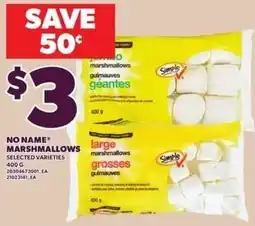Loblaws No Name marshmallows offer