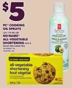 Loblaws PC cooking oil sprays offer
