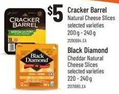 Loblaws Cracker Barrel Natural Cheese Slices offer