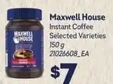 Loblaws Maxwell House instant coffee selected varieties offer