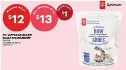 Independent Grocer PC zipperback raw black tiger shrimp offer