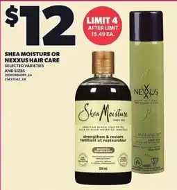 Independent Grocer Shea Moisture or Nexxus hair care offer