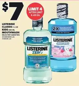 Independent Grocer Listerine classic 1 lor kids mouthwash offer