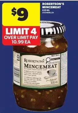 Real Canadian Superstore Robertsons mincemeat offer