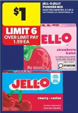 Real Canadian Superstore Jell-o jelly powder mix offer