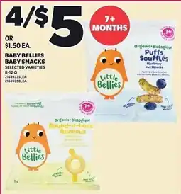 Loblaws Little Bellies baby snacks offer