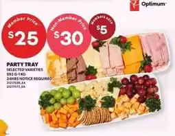 Loblaws Optimum party tray offer