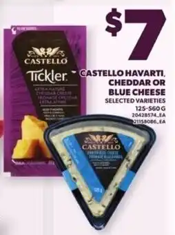 Loblaws Castello Havarti, Cheddar or Blue Cheese offer