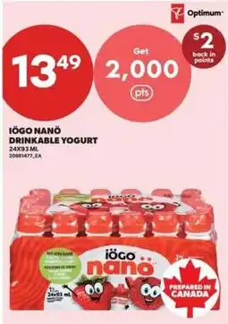 Real Canadian Superstore Iogo nano drinkable yogurt offer