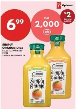 Real Canadian Superstore Simply orange juice offer
