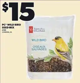 Loblaws PC wild bird seed mix offer