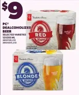 Loblaws PC de-alcoholized beer offer
