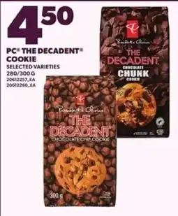 Loblaws PC the decadent cookie offer