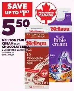 Loblaws Neilson table cream offer