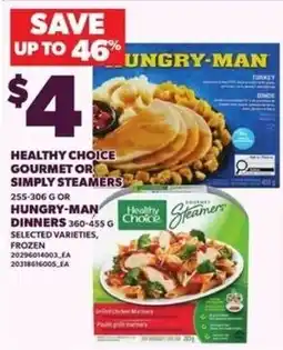 Loblaws Healthy Choice gourmet or simply steamers offer