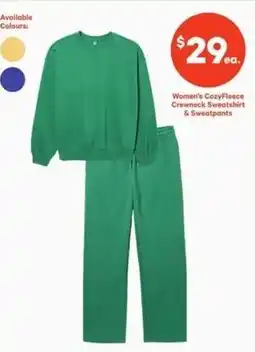 Loblaws Women's CozyFleece Crewneck Sweatshirt & Sweatpants offer
