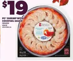 Loblaws PC shrimp with cocktail sauce offer