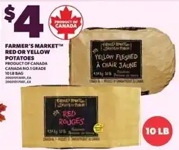 Loblaws Farmer's Market red or yellow potatoes offer