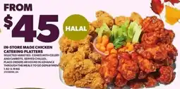 Independent Grocer In-store made chicken catering platters offer
