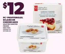 Independent Grocer PC profiteroles, eclairs or cheesecakes offer