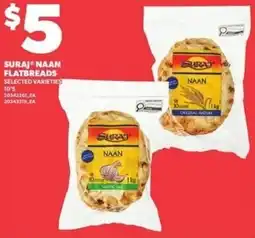 Independent Grocer Suraj naan flatbreads offer