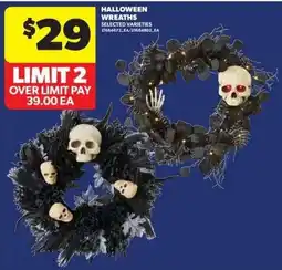 Real Canadian Superstore Halloween wreaths offer