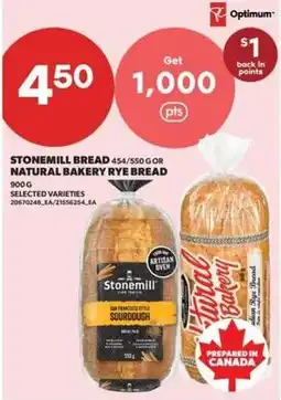 Real Canadian Superstore Stonemill bread natural bakery rye bread offer