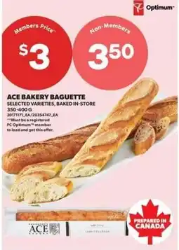 Real Canadian Superstore Ace bakery baguette offer