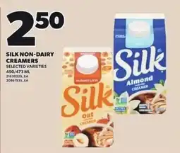 Independent Grocer Silk non-dairy creamers offer