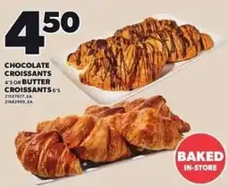Independent Grocer Chocolate croissants or butter croissants offer
