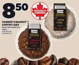 Independent Grocer Farmer's Market coffee cake offer