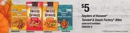 Independent Grocer Snyders of Hanover Twisted & Snack Factory Bites offer