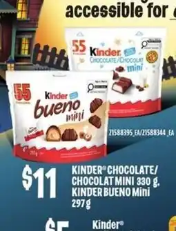 Independent Grocer Kinder chocolate/chocolat mini offer