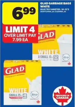 Real Canadian Superstore Glad garbage bags white offer