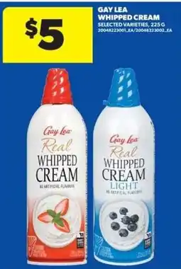 Real Canadian Superstore Gay Lea real whipped cream offer