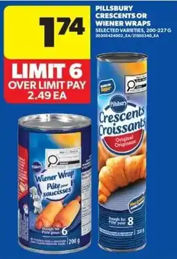 Real Canadian Superstore Pillsbury crescents or wiener wraps offer