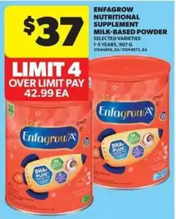 Real Canadian Superstore Enfagrow nutritional supplement milk-based powder offer