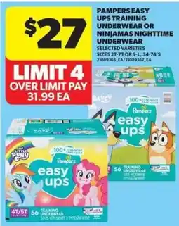 Real Canadian Superstore Pampers easy ups training underwear offer