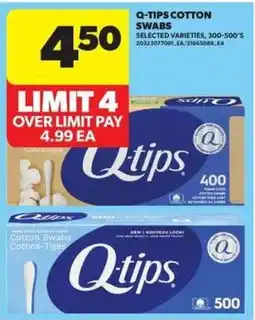 Real Canadian Superstore Q-tips cotton swabs offer