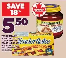 Independent Grocer Tenderflake yeast or bread booster offer