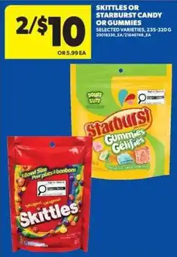 Real Canadian Superstore Skittles or Starburst candy or gummies offer