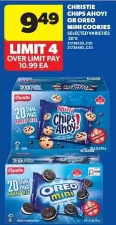 Real Canadian Superstore Christie chips ahoy! or oreo mini cookies offer