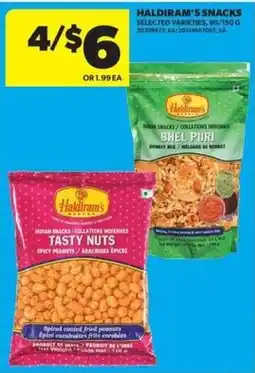 Real Canadian Superstore Haldiram's snacks selected varieties offer