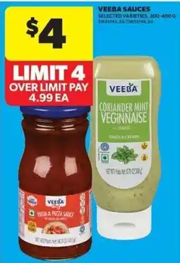 Real Canadian Superstore Veeba sauces offer