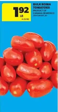 Real Canadian Superstore Bulk Roma tomatoes offer